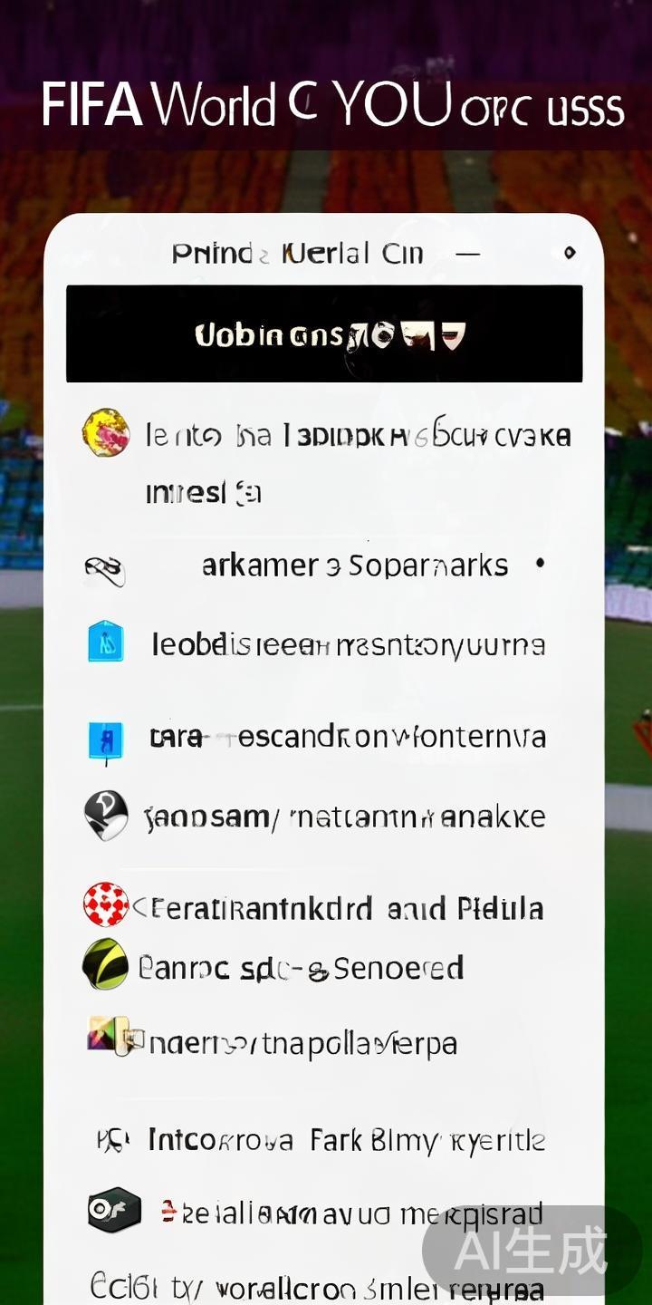 选择比赛与玩法
在世界杯期间，平台会列出所有即将